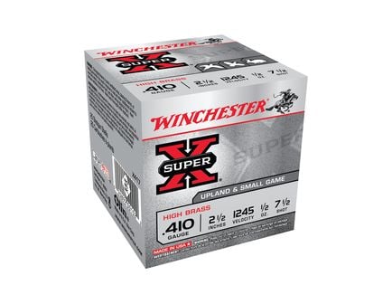 Winchester 410 2.5" Max 1/2oz #7.5 Super-X Ammunition 25rds - X417