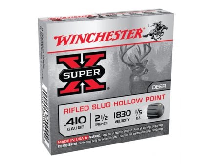 Winchester 410 2.5" 1/5oz Rifled Slug Super-X Ammunition 5rds - X41RS5