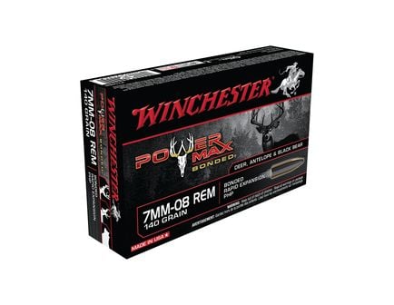 Winchester 7mm-08 140 gr PowerMax Bonded Ammunition 20rds - X708BP