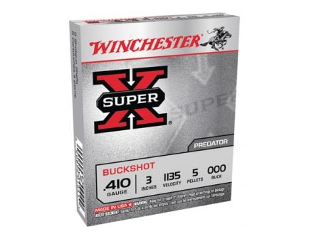 Winchester 410 3" 000 Buckshot 5 Pellets Super-X Ammunition 5rds - XB413