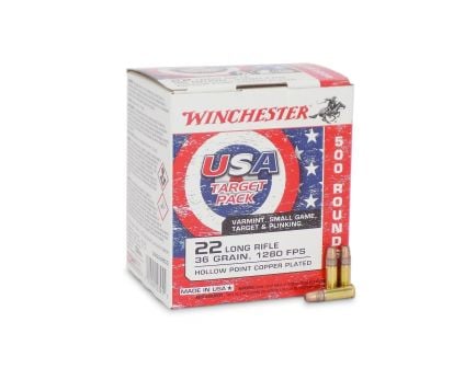 Winchester .22 LR 36 gr CPHP 500 Rounds Ammunition