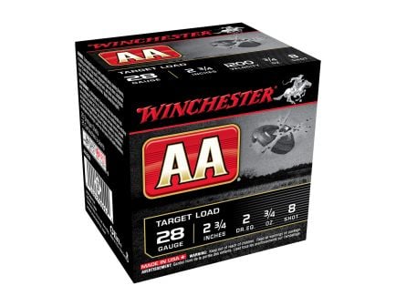 Winchester 28ga 2.75" 2 3/4os #8 AA Target Load Shotshell Ammunition For Sale