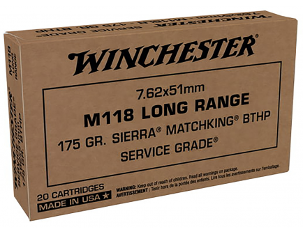 Winchester M118 Long Range 7.62x51MM Ammo