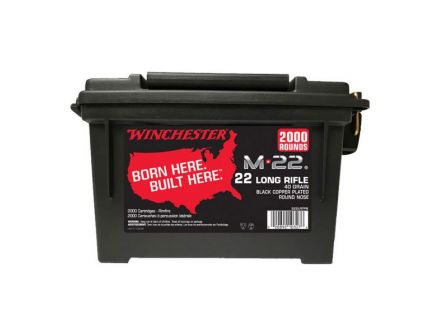 Winchester M-22 40 gr LDRN .22 LR Ammunition 2000 Rounds