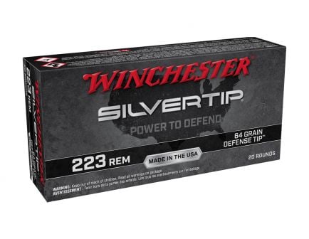Winchester Silvertip 64 gr Defense Tip .223 Remington Ammunition For Sale