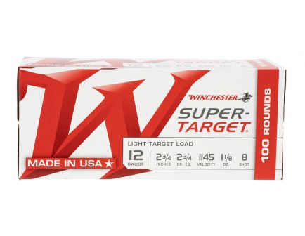 Winchester Super Target 2.75" 1 1/8 oz 8 Shot 12 Gauge Ammunition For Sale