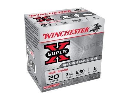 Winchester Super X 2.75" 1 oz 5 Shot 20 Gauge Ammunition 25 Rounds