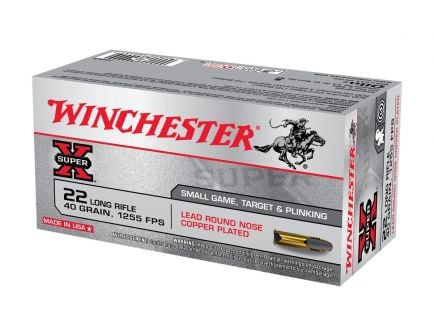 Winchester Super X .22 LR 40 gr LRN 50 Rounds Ammunition