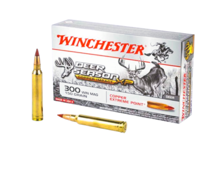 Winchester Ammunition Deer Season XP Copper Impact 150 gr Copper Extreme Point .300 Win Mag Ammo, 20/box - X300CLF