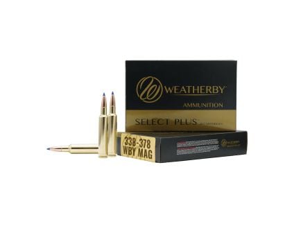 Weatherby Select Plus .338-378 Weatherby Magnum 262 gr SCHP 20rds
