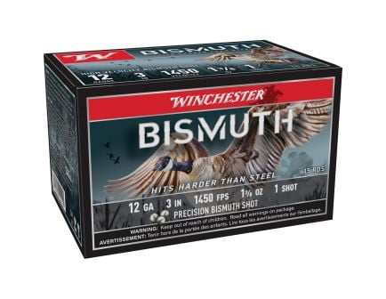 Winchester Ammunition Bismuth 12 Gauge 3" #1 1-3/8 Ounce 15rds