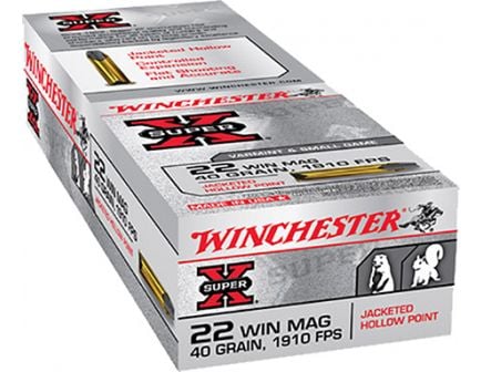 Winchester SUP-X 22 WMR Ammo 40 Gr JHP 50rds - X22MH