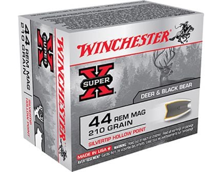 Winchester 44 Magnum 210gr SilverTip Hollow Point Ammunition 20rds - X44MS