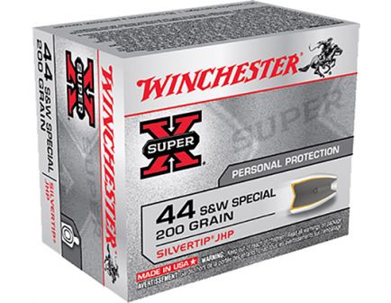 Winchester Super X .44 Special 200gr Silvertip HP 20 Rounds Ammunition - X44STHPS2