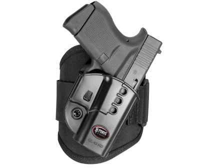Fobus USA Glock G43 Ankle Holster RH Polymer, Black
