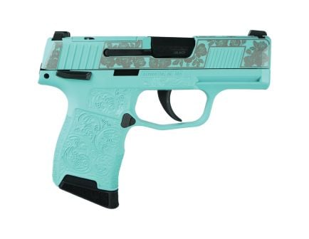 Sig Sauer P365-380 Gun & Roses .380 ACP 3.10" 10rds, Tiffany Blue
