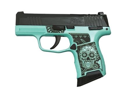 Sig Sauer P365-380 Sugar Skull .380 ACP 3.10" 10rds, Robin's Egg Blue