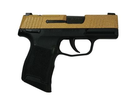Sig Sauer P365 Optic-Ready Gold Glitter 9mm 3.10" 10rds, Black