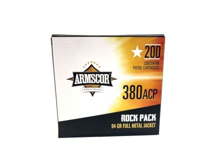 ArmsCor .380 ACP 95 gr FMJ 200rds