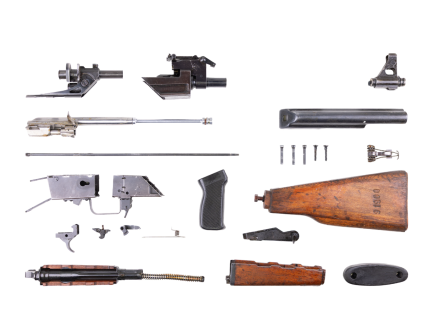 Yugo M64 Milled AK-47 Non-Matching Used Parts Kit w/ Fixed Wood stock - No Barrel, Receiver, or Spigot