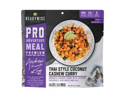 ReadyWise Signature Edition Pro Adventure Meal Thai Coconut Cashew Curry, 4.41 oz