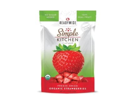 ReadyWise Simple Kitchen Organic Freeze Dried Strawberry, 0.7 oz