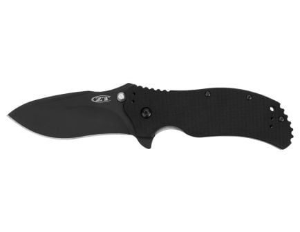 Zero Tolerance Assisted Opening Recurve Drop Point Folding Knife, Black