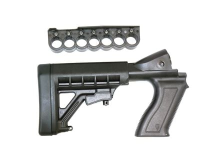 ProMag Archangel Tactical Pistol Grip Stock w/Recoil Pad and Shell Carrier Fits Remington 870, Black