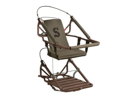 Summit Viper Steel Climbing Tree Stand, OD Green/Brown 300 lb
