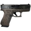 Glock G43X Custom Vortex Bronze Elephant Engraved Subcompact 9mm 3.41" 10rds, Bronze
