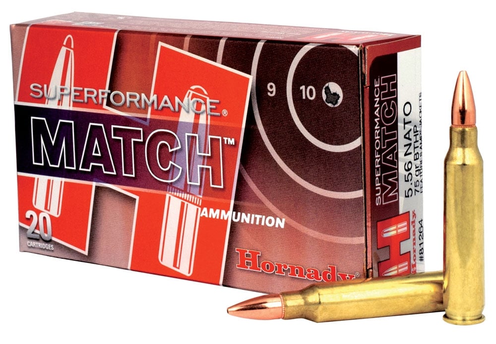 Hornady Superformance Match 5.56 Ammo 75 Gr BTHP 20rds - 81264