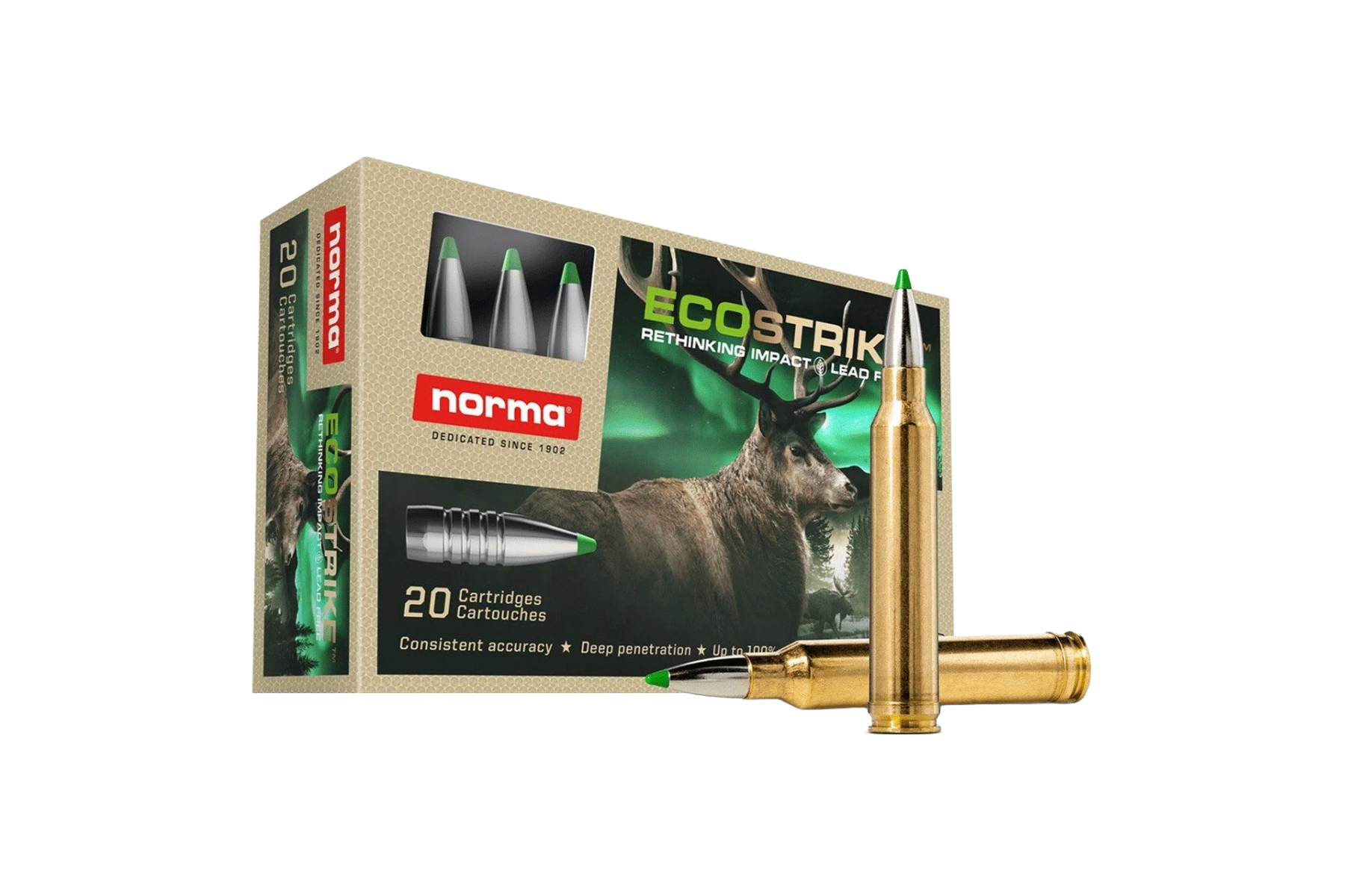 Norma Ecostrike 6.5 Creedmoor 120 gr PTBT 20rds Rifle Ammo - 20166572