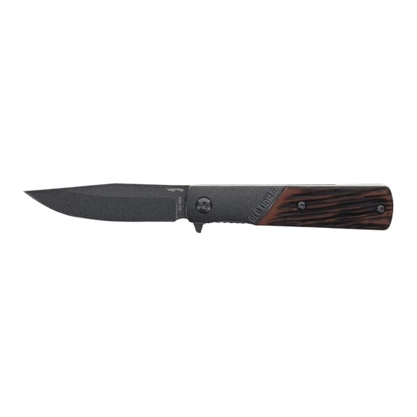 Old Timer Frontier Barlow 133OTF Folding Knife Clip Point, Brown