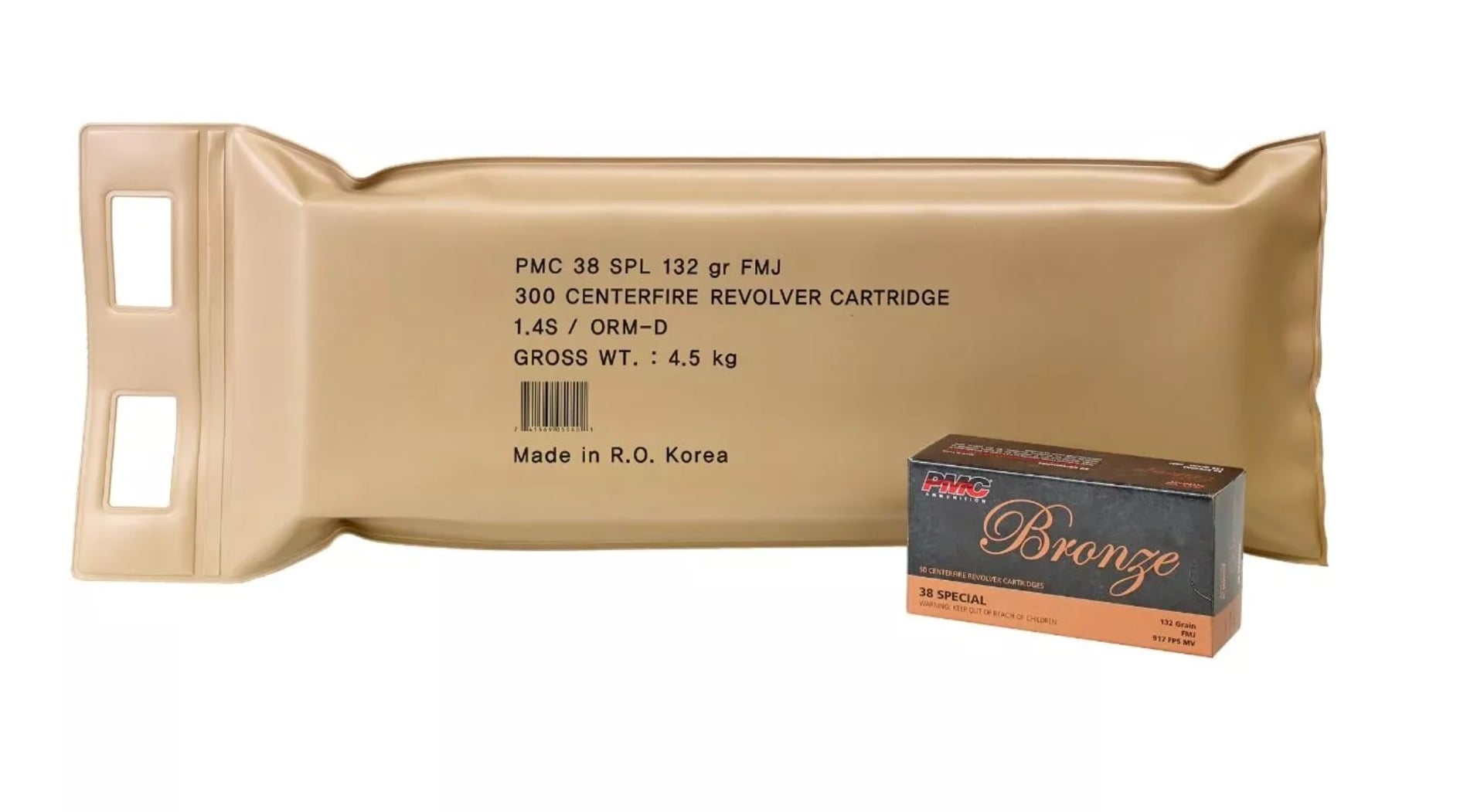 PMC BRNZ 38SPL 132GR FMJ 6 BX BP - Flat Rate Shipping Under 30lbs! - No Credit Card Fees
