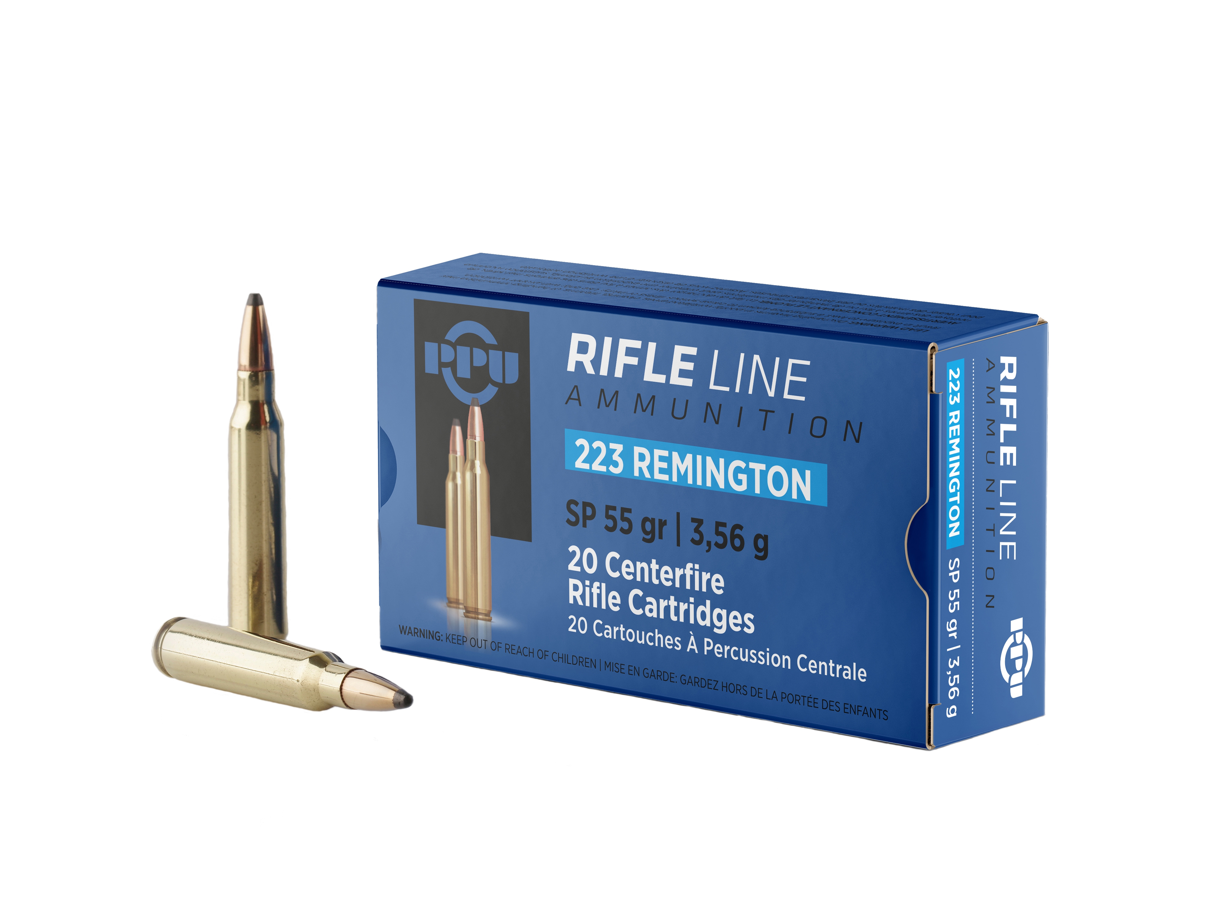 Prvi Partizan .223 Remington SP 55 gr 20 Rounds Ammunition - PP223S
