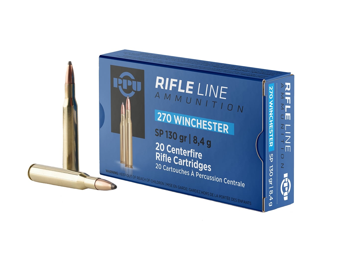Prvi Partizan .270 Winchester SP 130 gr 20 Rounds Ammunition - PP2701
