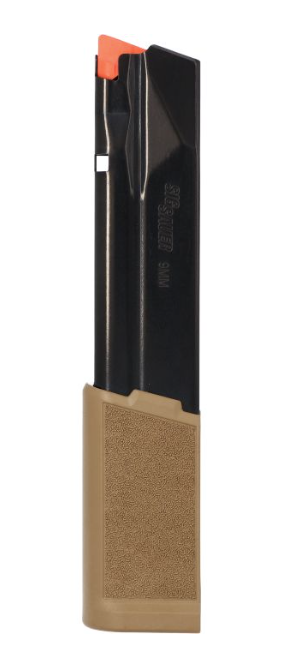 Sig Sauer P365 X-MACRO Extended 9MM 25rd Magazine, Coyote