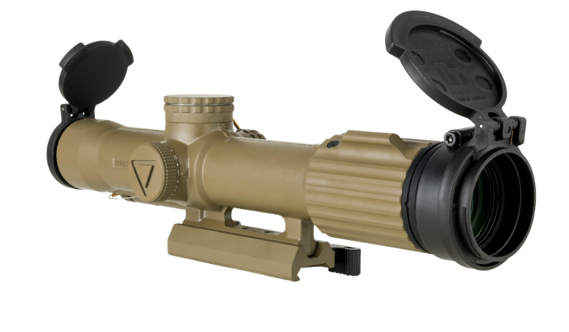 Trijicon VCOG(R) 1-8x28 Riflescope w/ Flip caps, w/ Larue Tactical(R) LT799 Mount, FDE FIR-265 Cerakote