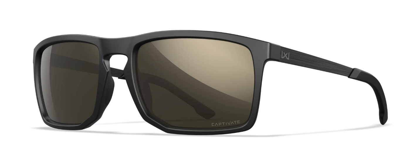WILEY X Axe Captivate, Matte Black - Tungsten Mirror