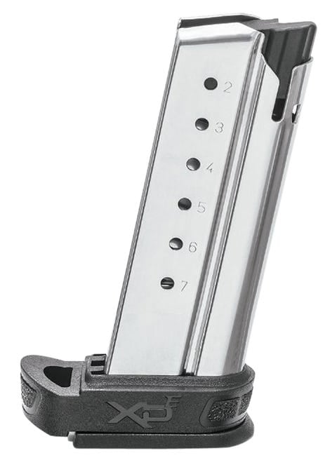 Springfield Magazine, 45ACP, 7 Rounds, Fits Springfield XDE, Includes Sleeve, Stainless