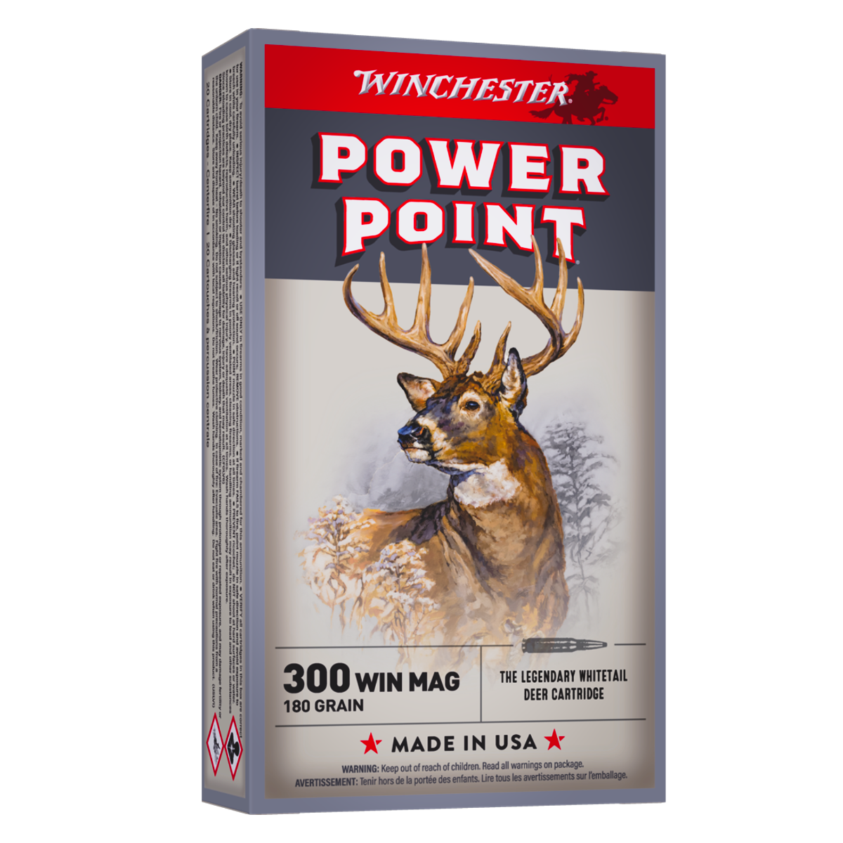 WINCHESTER SUPER X POWER POINT 300WIN MG 180GR 20RD BX 200RD CASE - No Credit Card Fees - Low, flat rate shipping